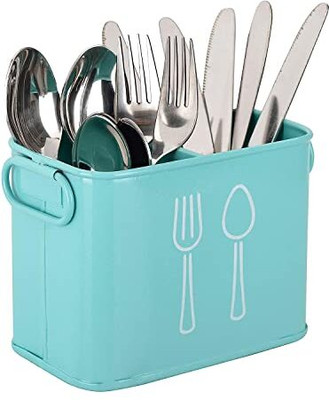 WALLNEST Empty Cutlery Holder Case(blue  Holds 10 Pieces)