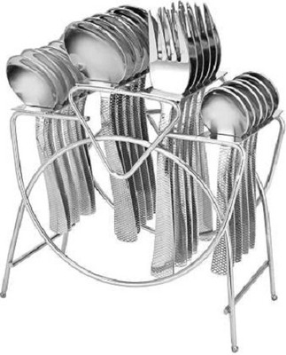 Ekkum Empty Cutlery Holder Case(Silver  Holds 24 Pieces)