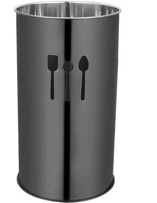 Newlo Empty Cutlery Holder Case(Black  Holds 50 Pieces)