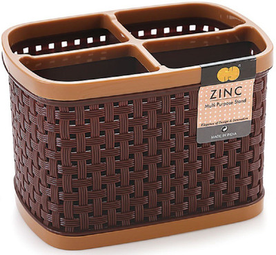 Eagean Empty Cutlery Holder Case(Brown  Holds 24 Pieces)