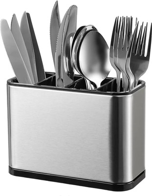 KESOL Empty Cutlery Holder Case(Silver  Holds 30 Pieces)