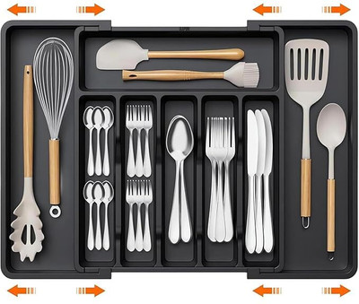 Myrra Empty Cutlery Box Drawer Case(Multicolor  Holds 30 Pieces)