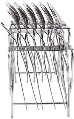 Kombuis Kitchenware Empty Cutlery Holder Case(Silver  Holds 24 Pieces)