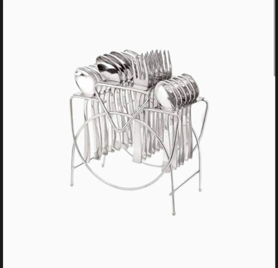 LJPGOLD Empty Cutlery Display Box Case(Silver  Holds 24 Pieces)