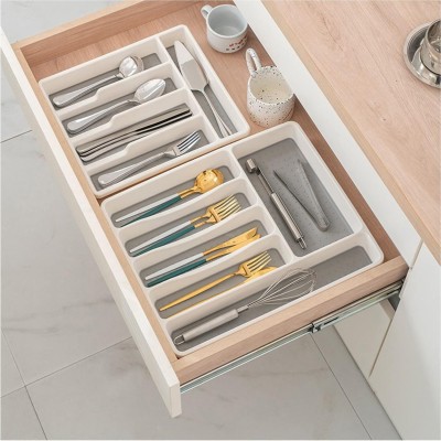 HOUSE OF QUIRK Empty Cutlery Box Drawer Case(White  Holds 30 Pieces)