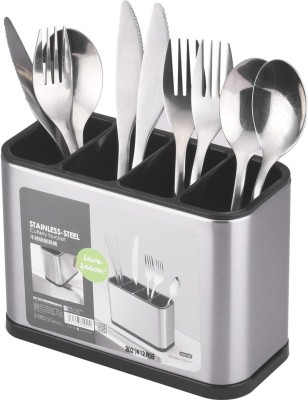 Otiporter Empty Cutlery Holder Case(Silver  Holds 4 Pieces)