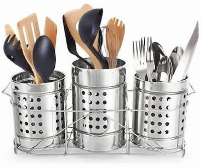 Waritail Empty Cutlery Holder Case(sliver  Holds 1 Pieces)