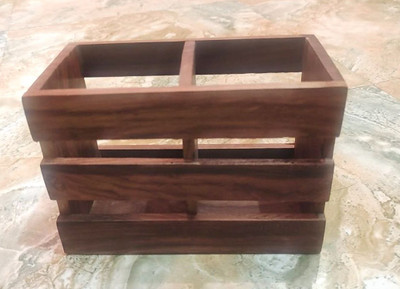 Remarkable Choice Empty Cutlery Holder Case(Brown  Holds 12 Pieces)