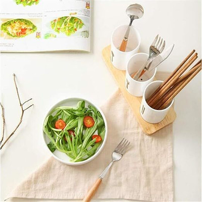 Wiretail Empty Cutlery Holder Case(White  Holds 1 Pieces)