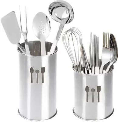 ANIAN Empty Cutlery Holder Case(Silver  Holds 48 Pieces)