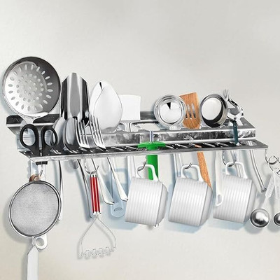 Kombuis Kitchenware Empty Cutlery Holder Case(Silver  Holds 24 Pieces)