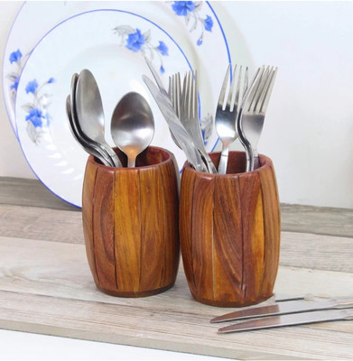 Taargo crafts Empty Cutlery Holder Case(NA  Holds 25 Pieces)