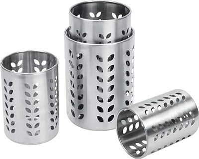 genzzz Empty Cutlery Holder Case(Silver  Holds 4 Pieces)
