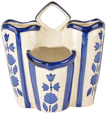 Your Local Store Empty Cutlery Holder Case(Blue  Holds 18 Pieces)