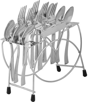 TEXUM Empty Cutlery Holder Case(Silver  Holds 24 Pieces)