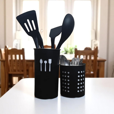 frogtail Empty Cutlery Holder Case(black  Holds 24 Pieces)
