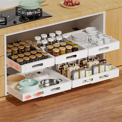 Ofifo Empty Cutlery Holder Case(White  Holds 12 Pieces)