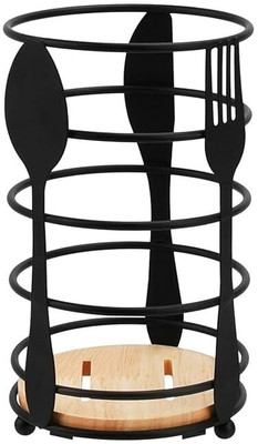 Shoppers Hub PNQ Empty Cutlery Holder Case(Black  Holds 15 Pieces)