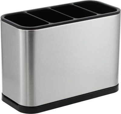 Tesot Empty Cutlery Holder Case(Silver  Holds 24 Pieces)