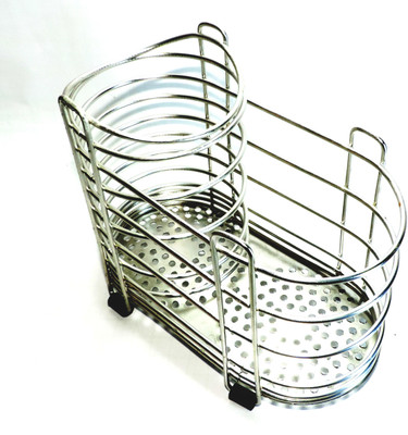 Epraiser Empty Cutlery Holder Case(Silver  Holds 18 Pieces)