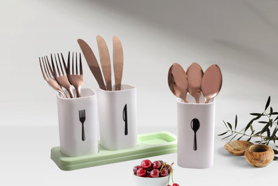 Dwarkesh enterprise Empty Cutlery Holder Case(Multicolour  Holds 24 Pieces)