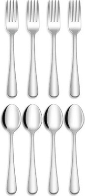 Fanqew Disposable Stainless Steel Cutlery Set(Pack of 8)