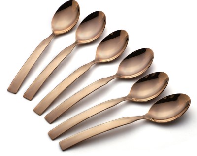 FnS Allie rose gold 6 pcs Dinner Spoon Stainless Steel Cutlery Set(Pack of 6)