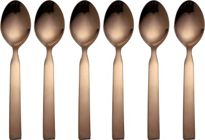 FnS Allie rose gold 6 pcs Baby Spoon Stainless Steel Cutlery Set(Pack of 6)