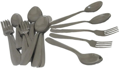 Dynore Premium Dine 30 Pcs Cutlery Set – Elegant Stainless Steel Spoons & Forks Stainless Steel Cutlery Set(Pack of 30)