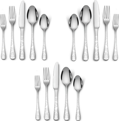 openZest Premium Stainless Steel Mirror Polished Flatware Set of 3 (15Pcs) Stainless Steel Table Spoon Set(Pack of 15)