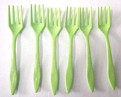 chapo Plastic Fork Cutlery Set (Pack of 6) Plastic Cutlery Set(Pack of 6)