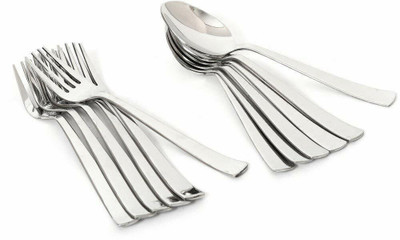 DP COLLECTION Frock and Spoon Stainless Steel Cutlery Set(Pack of 12)