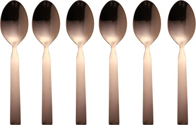 FnS Allie rose gold 6 pcs Teaspoon Stainless Steel Cutlery Set(Pack of 6)