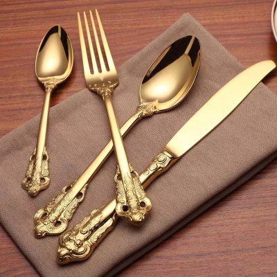 CherryBox Royal Cutlery Set Stainless Steel Cutlery Set(Pack of 4)