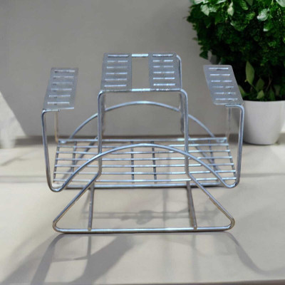 Matfa Stainless Steel Cutlery Stand for Dining Table/Spoon Stand Stainless Steel Cutlery Set(Pack of 1)