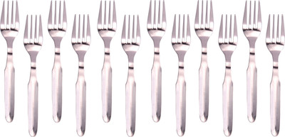 Dev Industries Steel Forks Set for Home and Kitchen , Fruit Fork for Dining Table Stainless Steel Cutlery Set(Pack of 12)