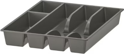 IKEA IKEA Empty Cutlery Box Drawer Case Cutlery tray, grey, Polypropylene Cutlery Set(Pack of 1)