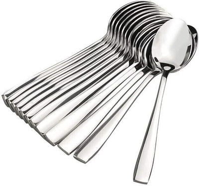 ARSCART By Premium Steel spoon 12pcs, 16cm Stainless Steel Cutlery Set(Pack of 12)