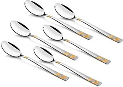 FnS Raga Gold Plated 6 Baby Spoon Stainless Steel Cutlery Set(Pack of 6)
