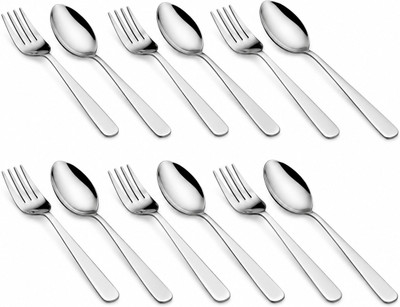 Classic Essentials Spoon & Fork Set Stainless Steel Cutlery Set(Pack of 12)