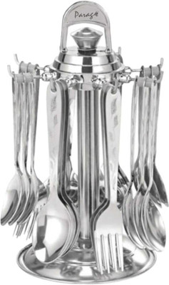 GPN Enterprise Stainless Steel Cutlery Set - Round Shape (24 pcs) set Stainless Steel Cutlery Set(Pack of 25)