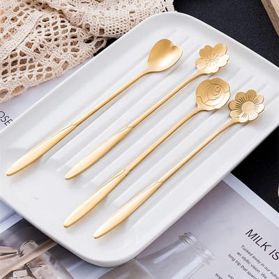 Mahira Export Desert Spoon 4Pcs Set Disposable Steel Table Spoon Set(Pack of 4)
