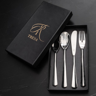 Tresa Silver premium design Stainless Steel Cutlery Set(Pack of 1)