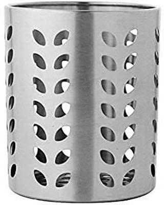 EZHAK Stainless Steel Spoon/Cutlery Holder Leaf Hole Stand, Use for Kitchen Pen Disposable Stainless Steel Cutlery Set(Pack of 1)