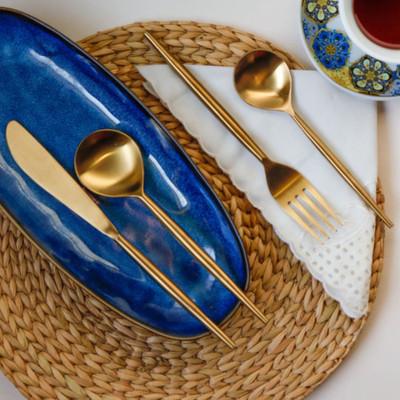 Onearth Steel Cutlery Set(Pack of 4)