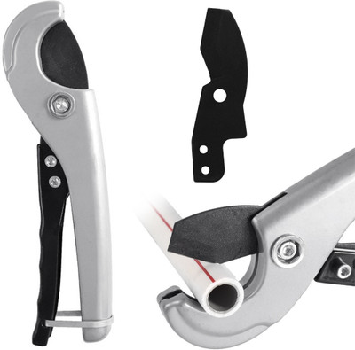 PROBEROS PVC Pipe Cutter Heavy Duty SK5 Steel for 1 to 1 Inch Tube PVC Pipe Cutter Heavy Duty SK5 Steel Cuts 18 to 1 Inch Plastic and Rubber Pipes Pipe Cutter