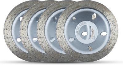 OMXE 3-Inch Diamond Cup Grinding Blade Angle Grinder Compatible Steel Core Disc 80mm Stone Grinding Wheel with Professional Rim Design [Pack Of 4] Metal Cutter
