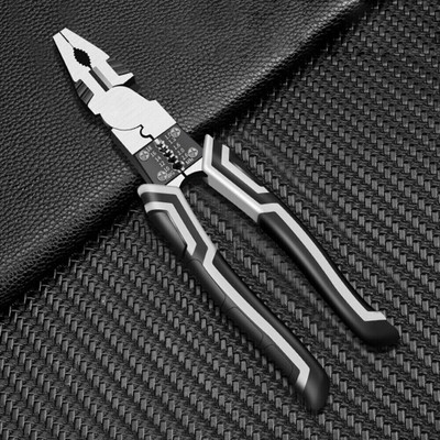 REVATAKG 7 in 1 Wire Stripping Tool, Wire Cutter With Gripping, Wrench, Crimping Wire Precision Tool Cable Stripping Cutting, Multifunction Terminal And Stripper Wire Cutter