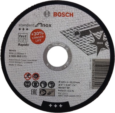 BOSCH AG5 Metal 5-inch Cut Off Wheel Set (White, Pack of 10) Metal Cutter