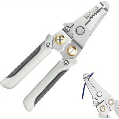 DIVINOUSGEM Special Wire Stripper for Electrician, 6 in 1 Multifunctional Wire Strippers, New Model 2024 with More Functions Wire Cutter